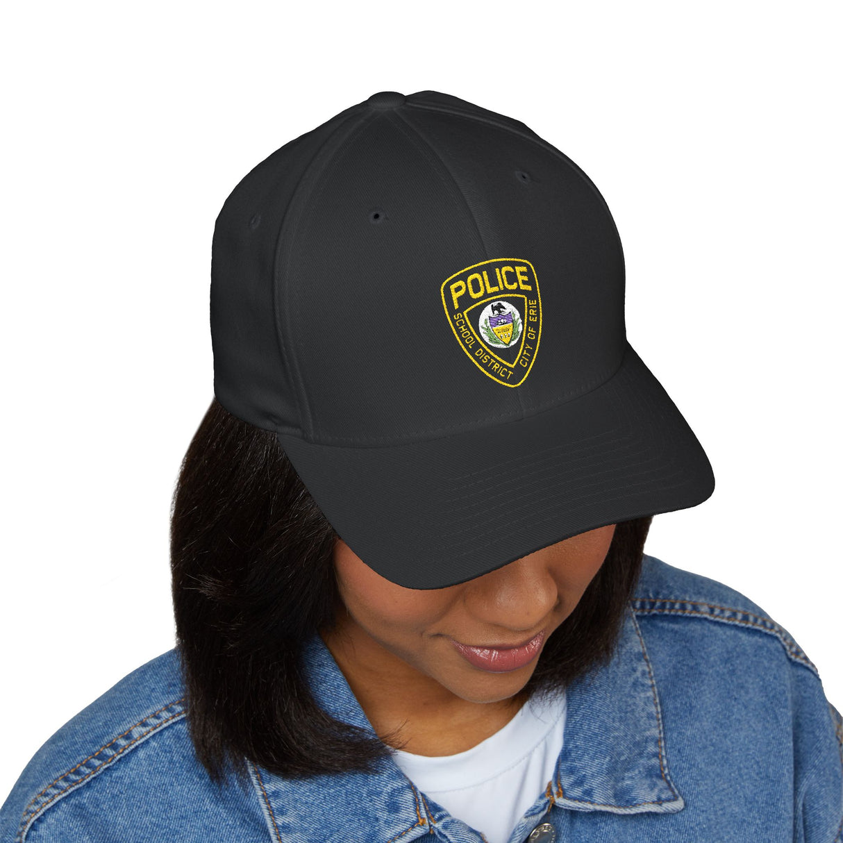 Closed-Back Structured Cap (Embroidery) Erie School Police