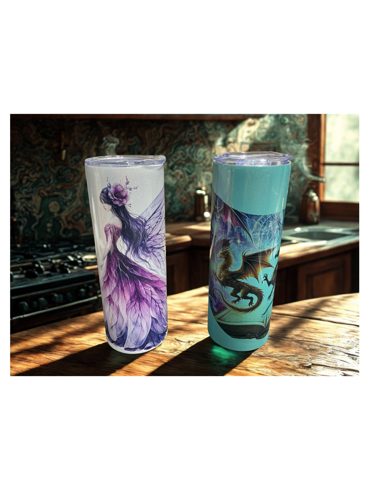 Custom Tumbler 20 oz Skinny Double Wall Insulated Straight