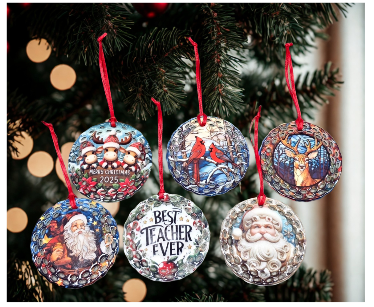 Ornament 3" Lace Ceramic