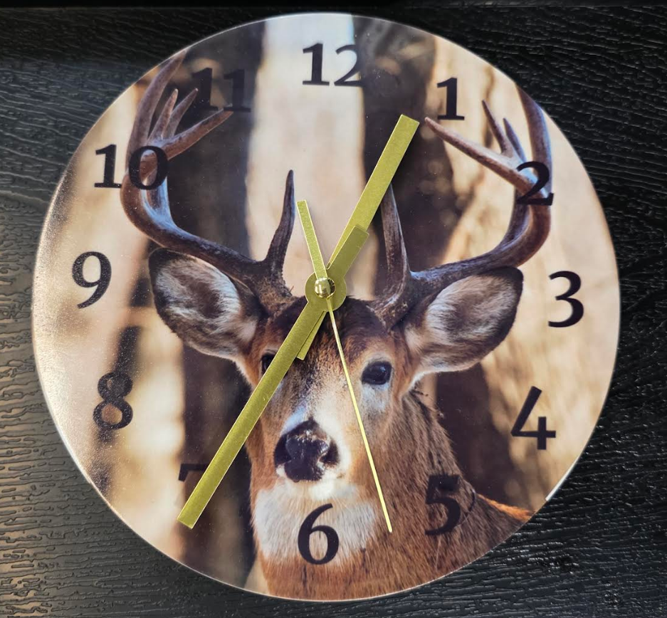 Marble Ceramic Clock Sublimated 7.87"