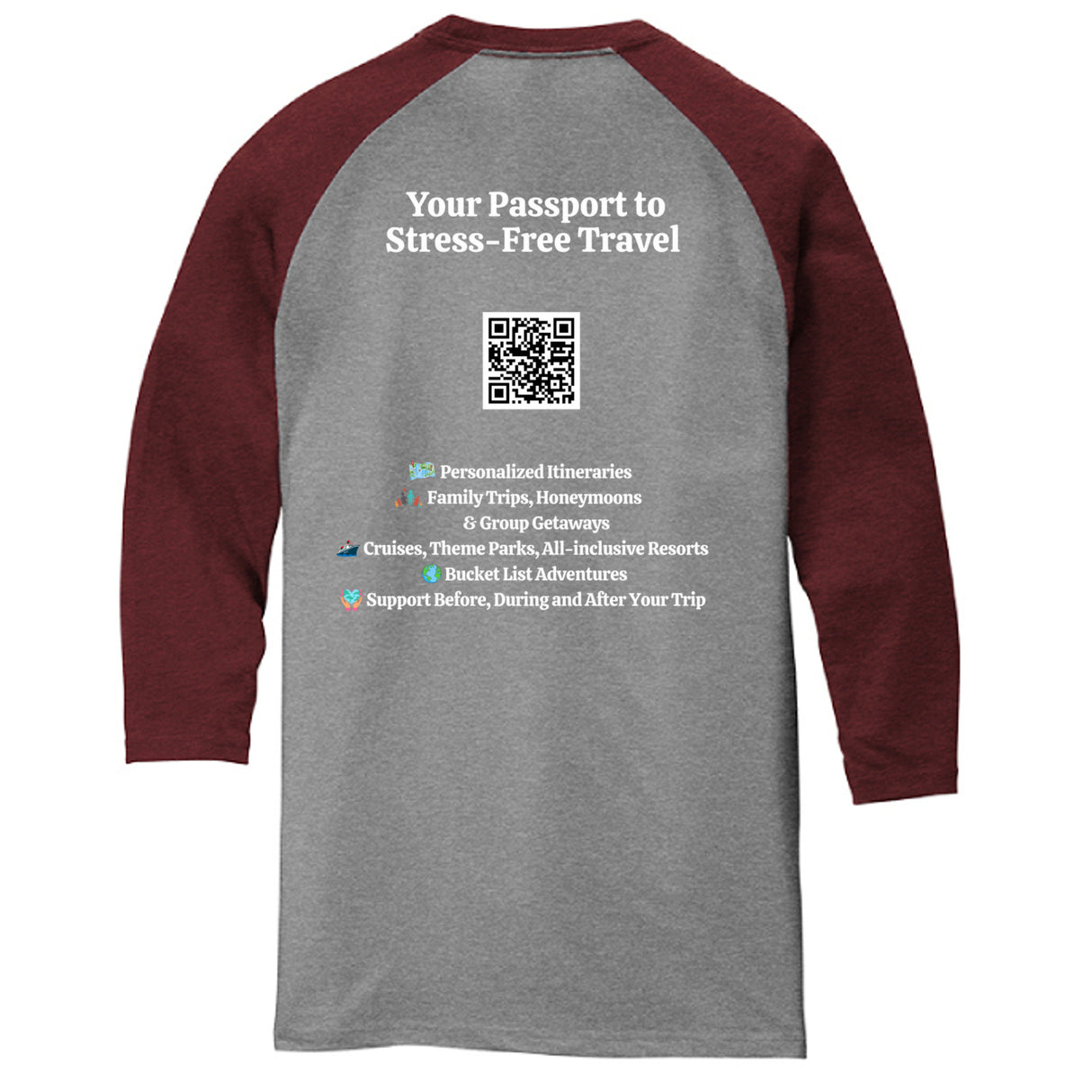 Maroon Fr/Gy F - DM136 - BACK