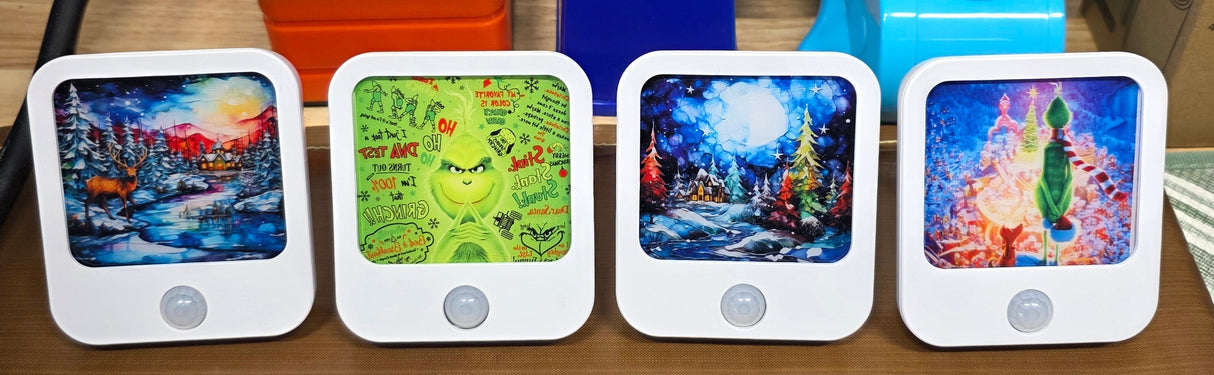 Sublimated Night Light LED Size: 2.72" x 3.07" x 2.36"