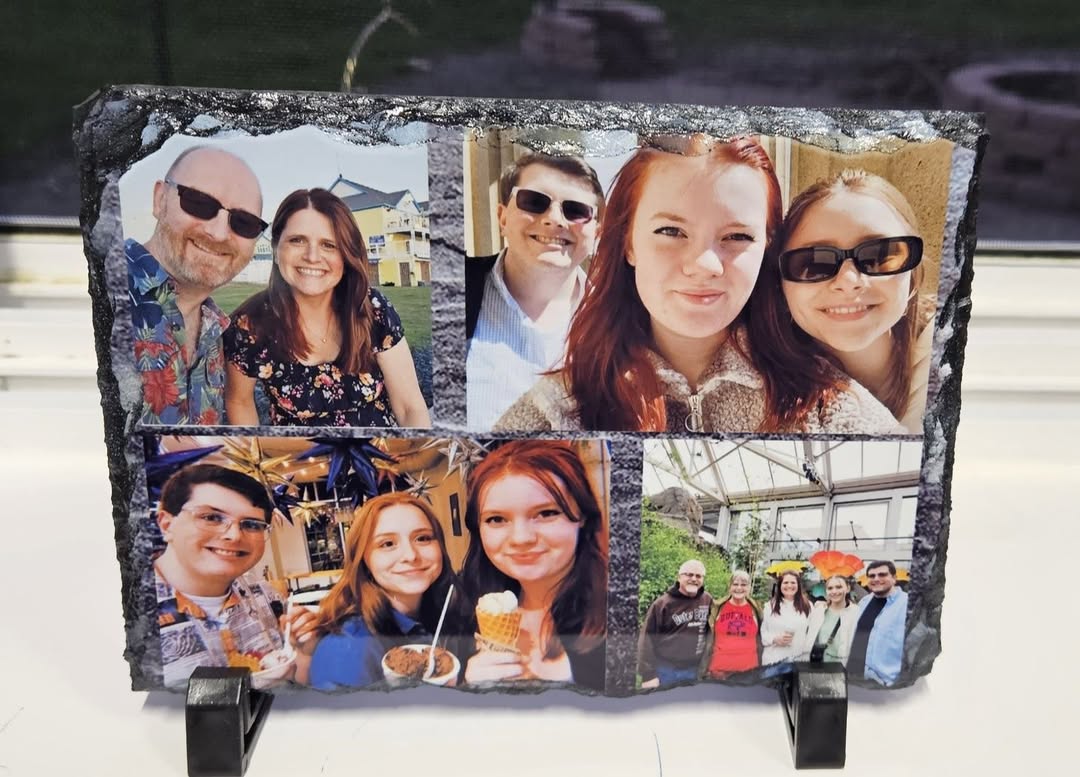 Custom Slate Stone Picture Frame 5.9x 7.9 inch