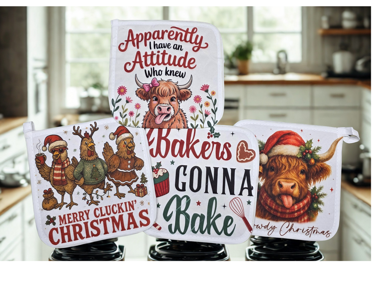 Pot Holder Size: 6.69" x 6.69" (17 x 17 cm)