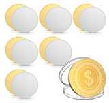 Challenge Coin UV Printed Color 2 sided 40MM Silver or Gold with threaded edges and acrylic case
