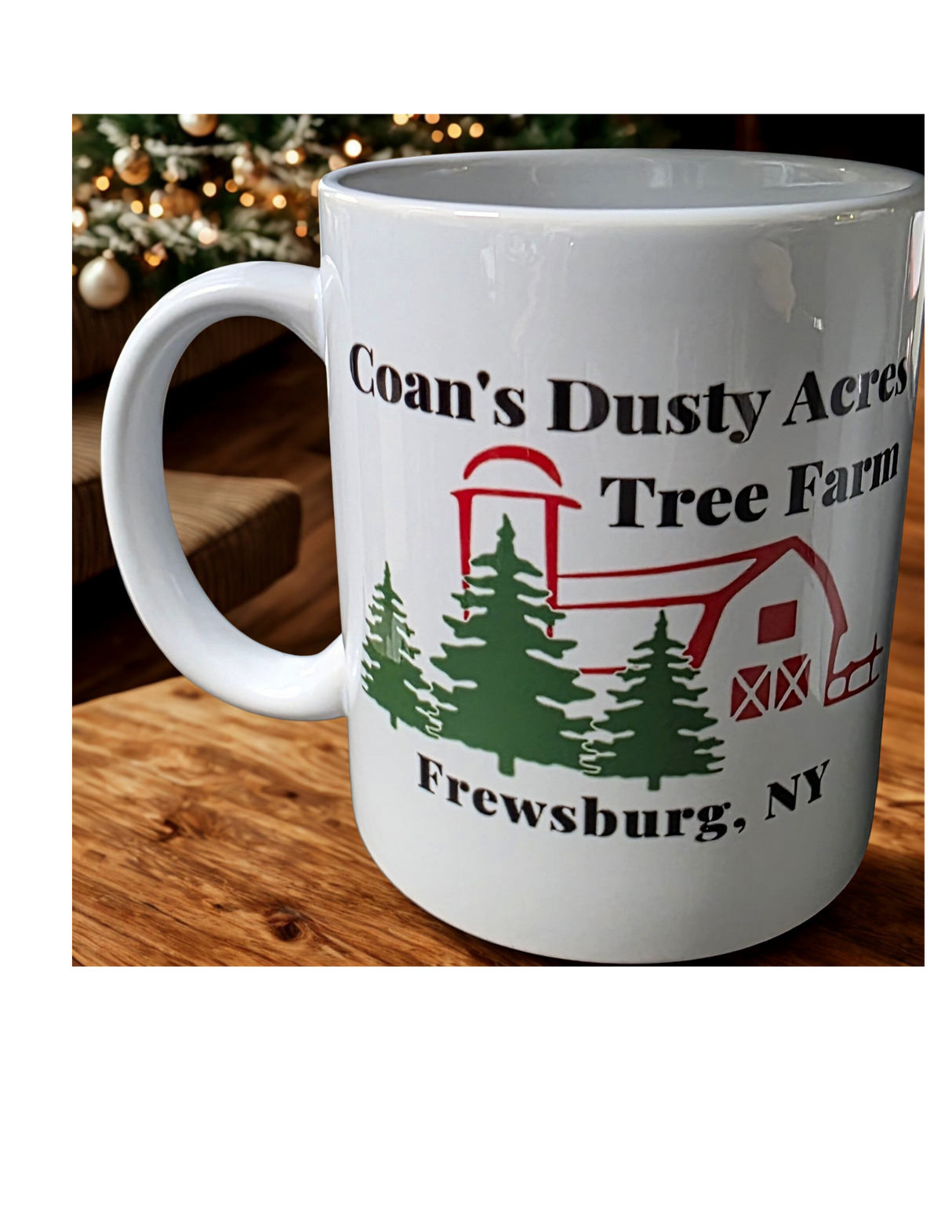 12 oz Coffee mug custom design front and back