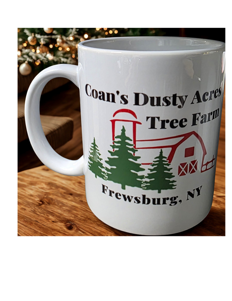 12 oz Coffee mug custom design front and back