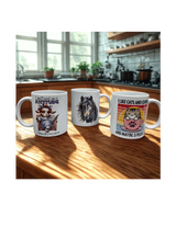 12 oz Coffee mug custom design front and back