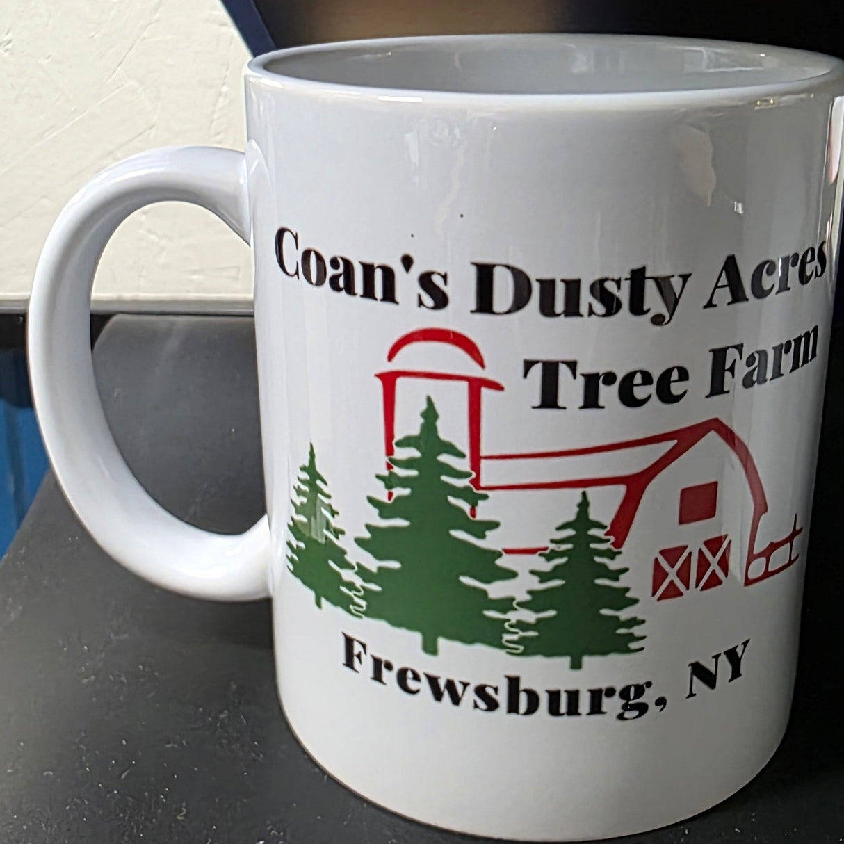 Coffee mug custom design front and back 12 oz